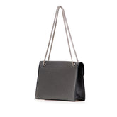 サンローラン ベティ スタッズ チェーン ショルダーバッグ ブラック シルバー レザー レディース SAINT LAURENT 【中古】